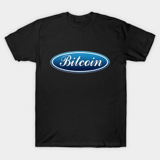 Bitcoin Ford logo mashup T-Shirt